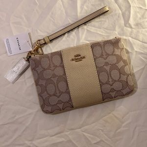 Coach Wristlet, Colorblock Signature Canvas